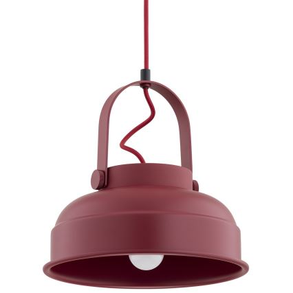 Argon 8286 - Lampadario a sospensione con filo DAKOTA 1xE27/15W/230V rosso