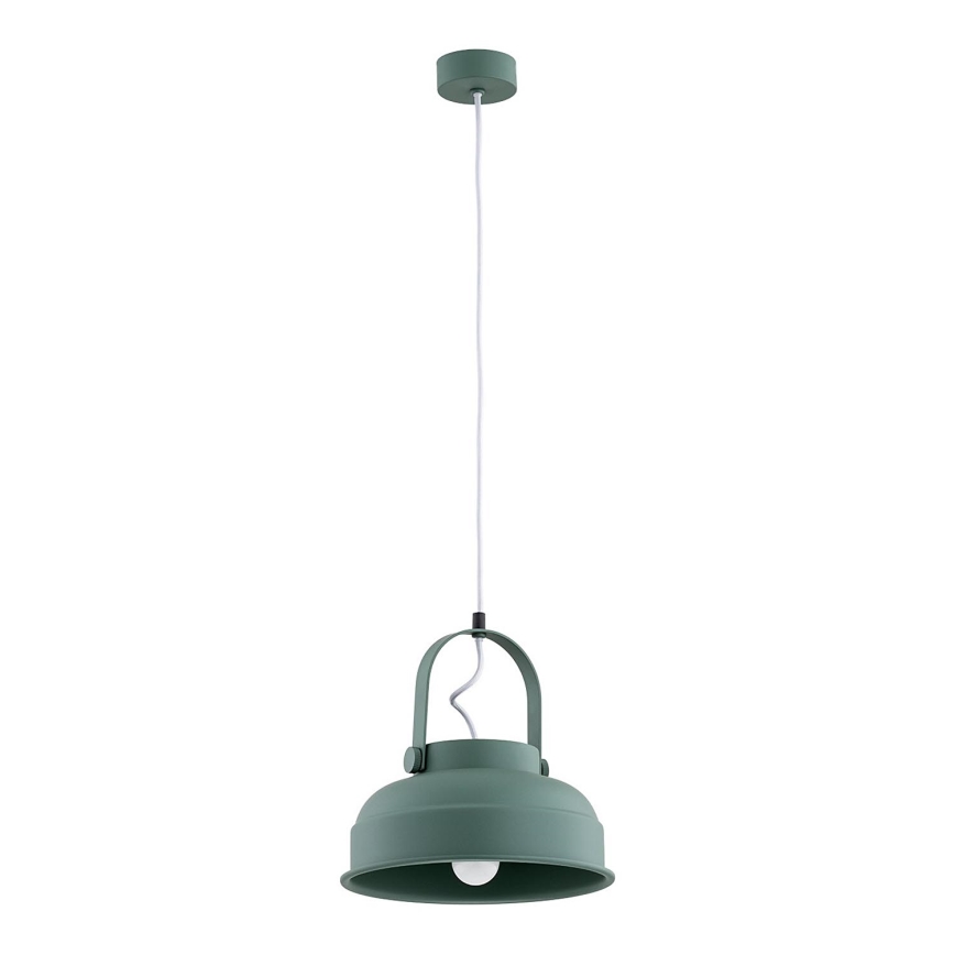 Argon 8287 - Lampadario a sospensione con filo DAKOTA 1xE27/15W/230V verde