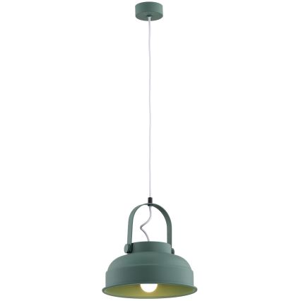 Argon 8287 - Lampadario a sospensione con filo DAKOTA 1xE27/15W/230V verde