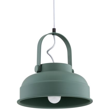 Argon 8287 - Lampadario a sospensione con filo DAKOTA 1xE27/15W/230V verde