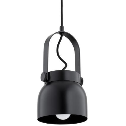 Argon 8291 - Lampadario a sospensione con filo LOGAN 1xE27/15W/230V diametro 14 cm nero