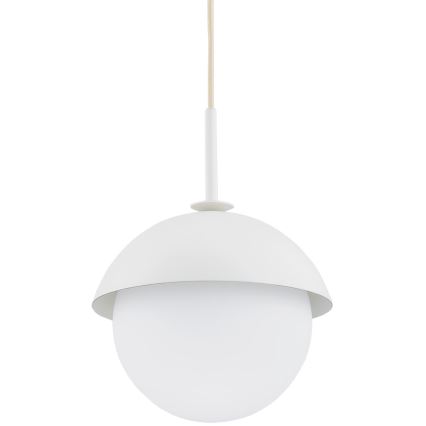 Argon 8294 - Lampadario a sospensione con filo CAPPELLO 1xE27/15W/230V bianco