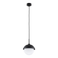 Argon 8295 - Lampadario a sospensione con filo CAPPELLO 1xE27/15W/230V nero