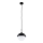 Argon 8295 - Lampadario a sospensione con filo CAPPELLO 1xE27/15W/230V nero