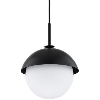 Argon 8295 - Lampadario a sospensione con filo CAPPELLO 1xE27/15W/230V nero