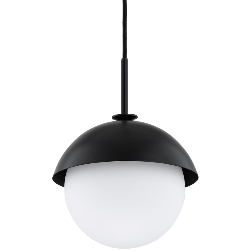 Argon 8295 - Lampadario a sospensione con filo CAPPELLO 1xE27/15W/230V nero