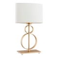 Argon 8310 - Lampada da tavolo PERSEO 1xE27/15W/230V 42 cm crema/oro
