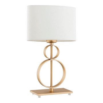 Argon 8310 - Lampada da tavolo PERSEO 1xE27/15W/230V 42 cm crema/oro