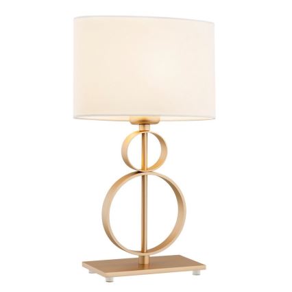 Argon 8310 - Lampada da tavolo PERSEO 1xE27/15W/230V 42 cm crema/oro