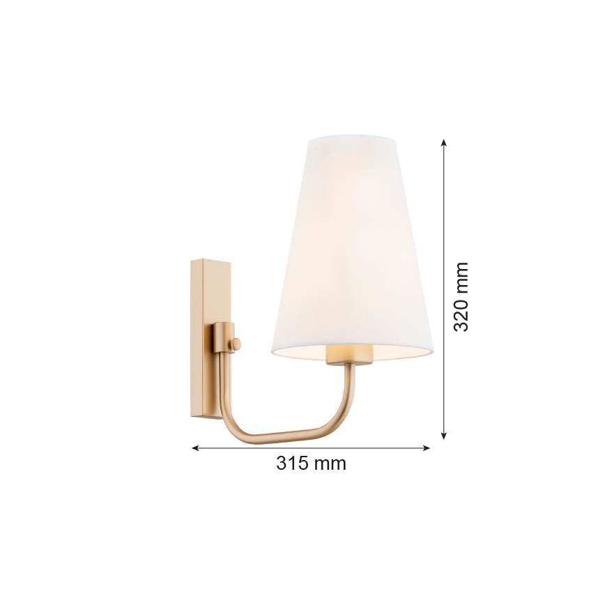 Argon 8312 - Applique SAFIANO 1xE27/15W/230V oro