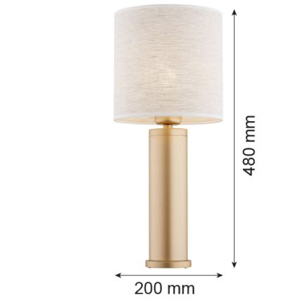 Argon 8315 - Lampada da tavolo RIVA 1xE27/15W/230V 48 cm oro