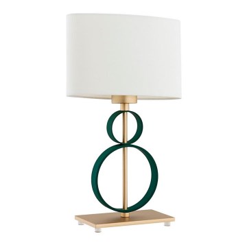 Argon 8317 - Lampada da tavolo PERSEO 1xE27/15W/230V 42 cm crema/verde