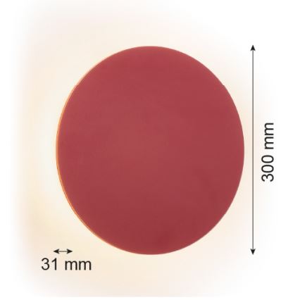 Argon 8322 - Applique a LED OREGON PLUS LED/6W/230V 3000K 30 cm rosso