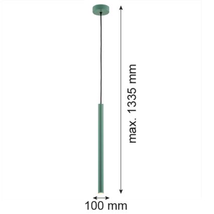 Argon 8333 - Lampadario LED a sospensione con filo RIO LED/4,2W/230V 3000K verde