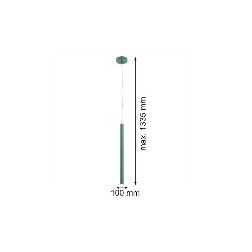 Argon 8333 - Lampadario LED a sospensione con filo RIO LED/4,2W/230V 3000K verde