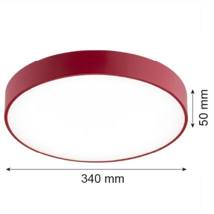 Argon 8334 - Plafoniera LED TIAMO LED/22W/230V 4000K rosso