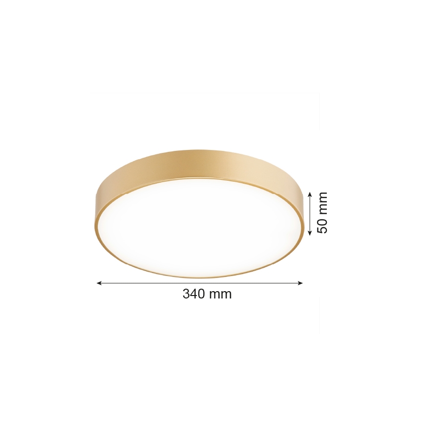 Argon 8349 - Plafoniera LED TIAMO LED/22W/230V 4000K oro