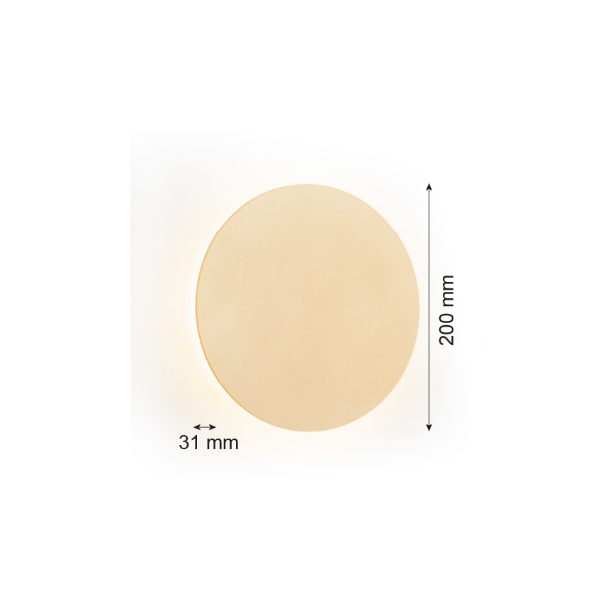 Argon 8351 - Applique a LED OREGON PLUS LED/4,5W/230V 3000K 20 cm oro
