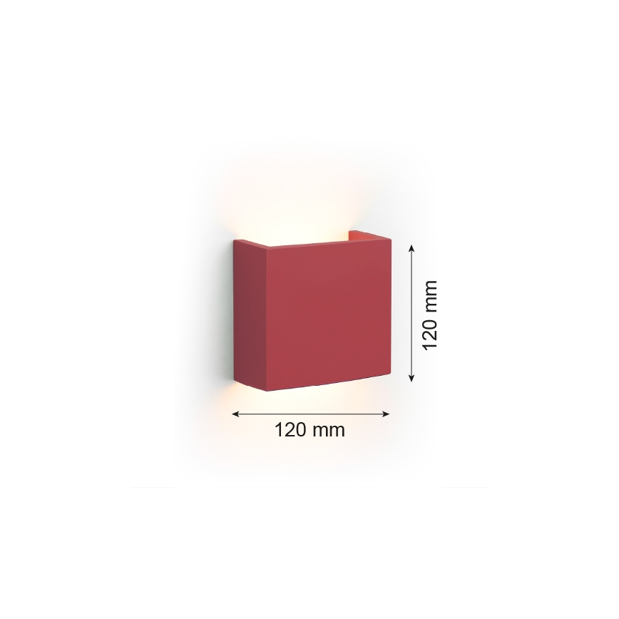 Argon 8361 - Applique a LED GENT LED/3,6W/230V 3000K rosso