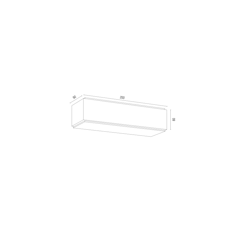 Argon 8365 - Lampada da parete CARLSON 1xE27/15W/230V 20 cm nero