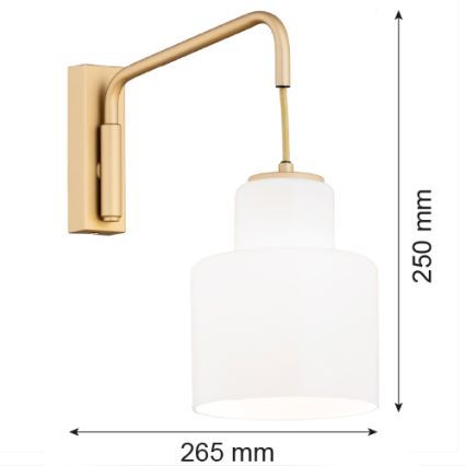 Argon 8371 - Applique DIUNA 1xE27/15W/230V oro