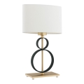 Argon 8373 - Lampada da tavolo PERSEO 1xE27/15W/230V 42 cm crema/nero