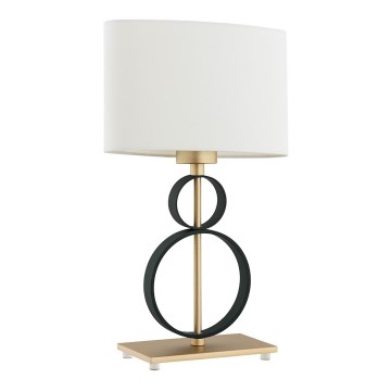 Argon 8373 - Lampada da tavolo PERSEO 1xE27/15W/230V 42 cm crema/nero