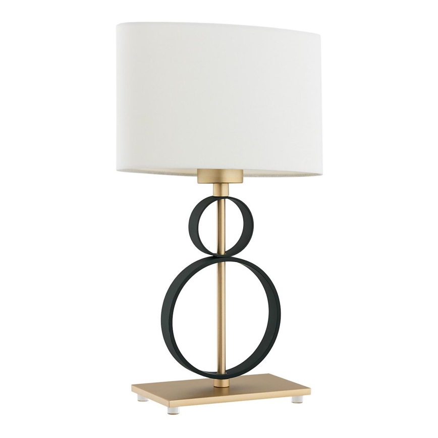 Argon 8373 - Lampada da tavolo PERSEO 1xE27/15W/230V 42 cm crema/nero