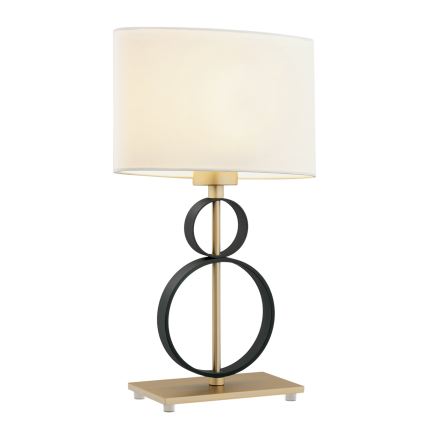 Argon 8373 - Lampada da tavolo PERSEO 1xE27/15W/230V 42 cm crema/nero