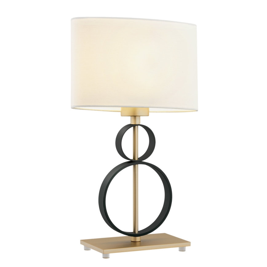 Argon 8373 - Lampada da tavolo PERSEO 1xE27/15W/230V 42 cm crema/nero