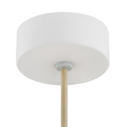 Argon 8443 - Lampadario a sospensione con filo PIAVA 1xE14/7W/230V alabastro bianco