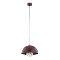 Argon 8444 - Lampadario a sospensione con filo PIAVA 1xE14/7W/230V alabastro marrone