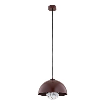 Argon 8444 - Lampadario a sospensione con filo PIAVA 1xE14/7W/230V alabastro marrone