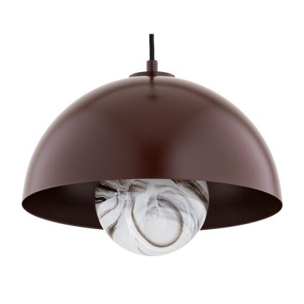 Argon 8444 - Lampadario a sospensione con filo PIAVA 1xE14/7W/230V alabastro marrone