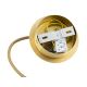 Argon 8447 - Lampadario a sospensione con filo ALMIROS 1xE27/15W/230V diametro 25 cm alabastro oro