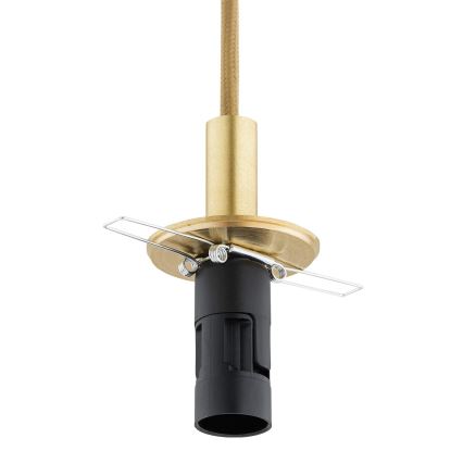 Argon 8450 - Lampadario a sospensione con filo ALMIROS 1xE14/7W/230V diametro 12 cm alabastro oro