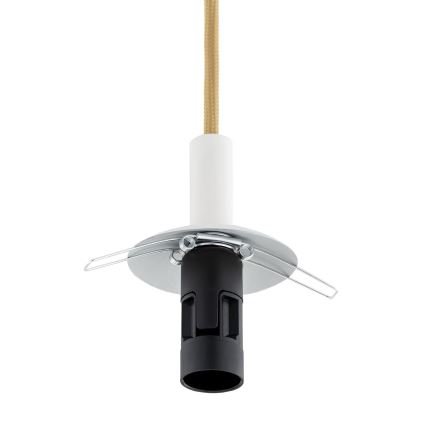 Argon 8451 - Lampadario a sospensione con filo ALMIROS 1xE14/7W/230V diametro 12 cm alabastro bianco/oro