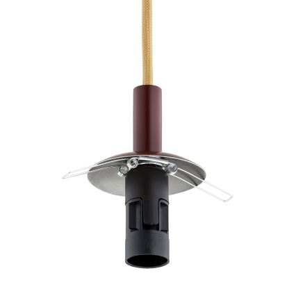 Argon 8452 - Lampadario a sospensione con filo ALMIROS 1xE14/7W/230V diametro 12 cm alabastro marrone/oro