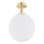 Argon 8505 - Plafoniera PALOMA 1xE27/15W/230V oro/bianco