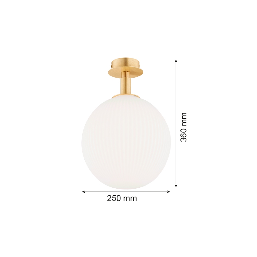 Argon 8505 - Plafoniera PALOMA 1xE27/15W/230V oro/bianco