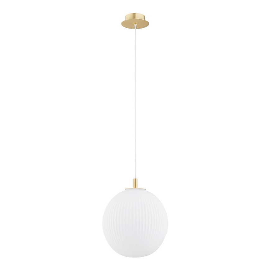 Argon 8507 - Lampadario a sospensione con filo PALOMA 1xE27/15W/230V diametro 25 cm oro/bianco
