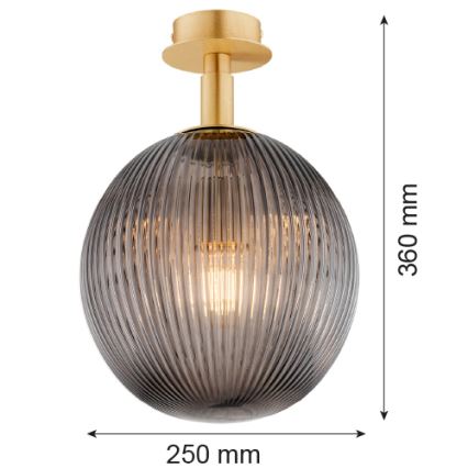 Argon 8511 - Plafoniera PALOMA 1xE27/15W/230V oro/nero