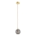 Argon 8512 - Lampadario a sospensione con filo PALOMA 1xE14/7W/230V diametro 12 cm oro/nero