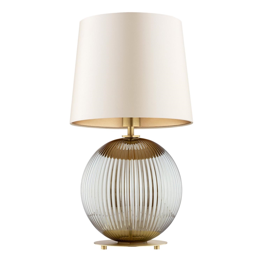 Argon 8530 - Lampada da tavolo HAMILTON 1xE27/15W/230V 54 cm color crema/grigio