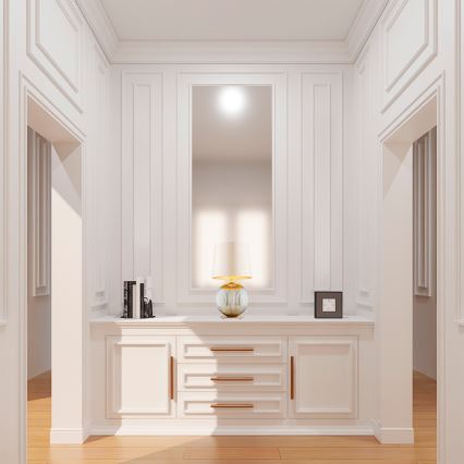 Argon 8530 - Lampada da tavolo HAMILTON 1xE27/15W/230V 54 cm color crema/grigio