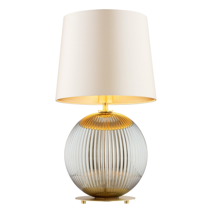 Argon 8530 - Lampada da tavolo HAMILTON 1xE27/15W/230V 54 cm color crema/grigio