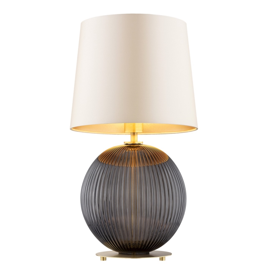 Argon 8538 - Lampada da tavolo HAMILTON 1xE27/15W/230V 54 cm color crema/nero