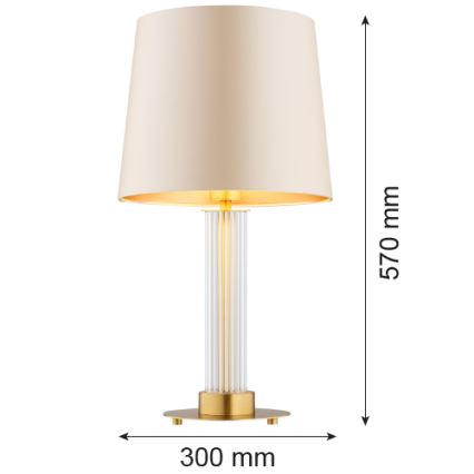 Argon 8541 - Lampada da tavolo HAMPTON 1xE27/15W/230V 57 cm beige