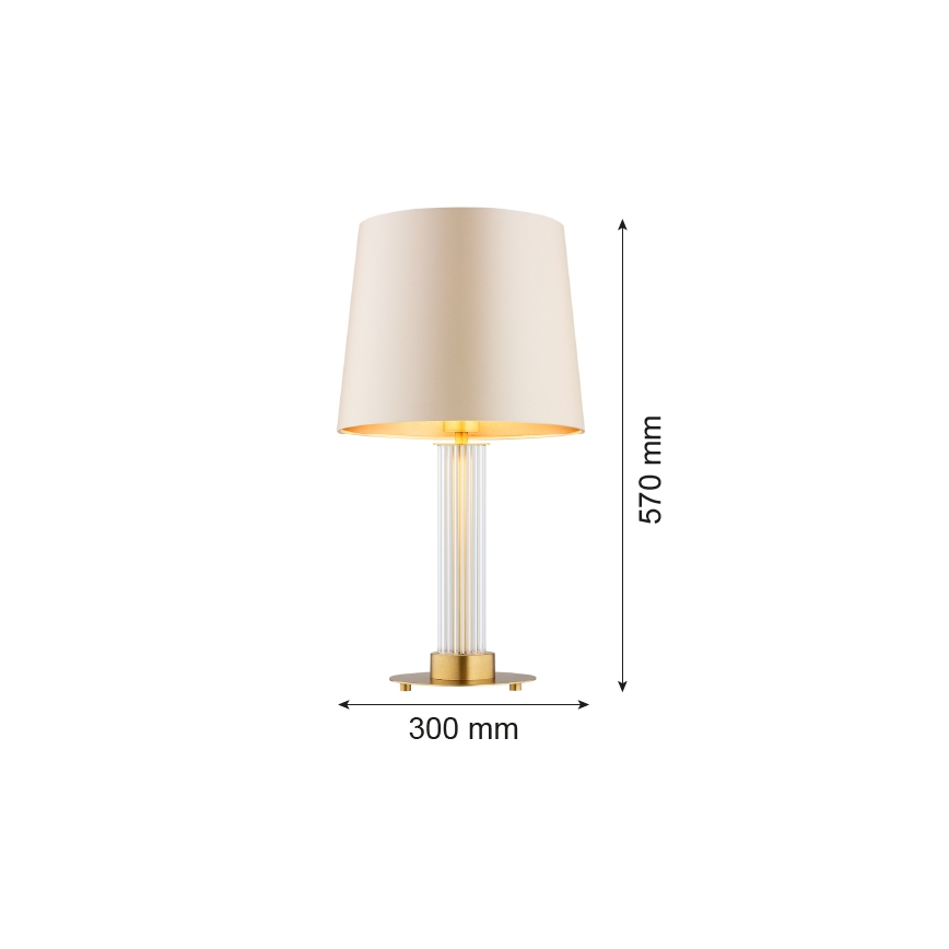 Argon 8541 - Lampada da tavolo HAMPTON 1xE27/15W/230V 57 cm beige