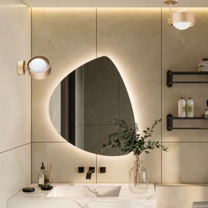 Argon 8568 - Lampadario da bagno a sospensione con supporto rigido MASSIMO PLUS 1xG9/6W/230V IP44 oro